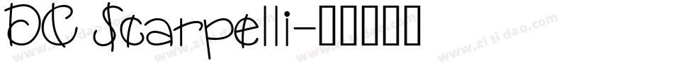 DC Scarpelli字体转换